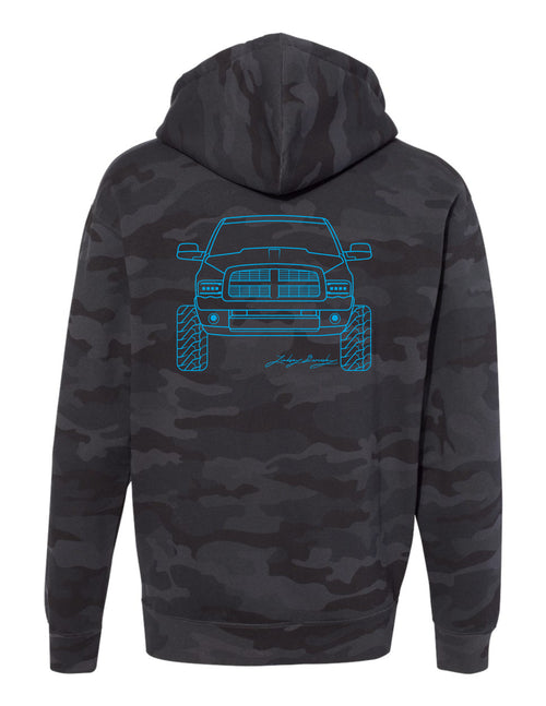 Black Camo W/Blue image 0