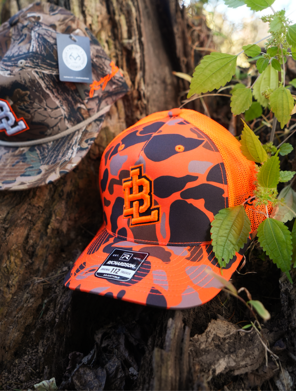 Orange Camo Hat image 0
