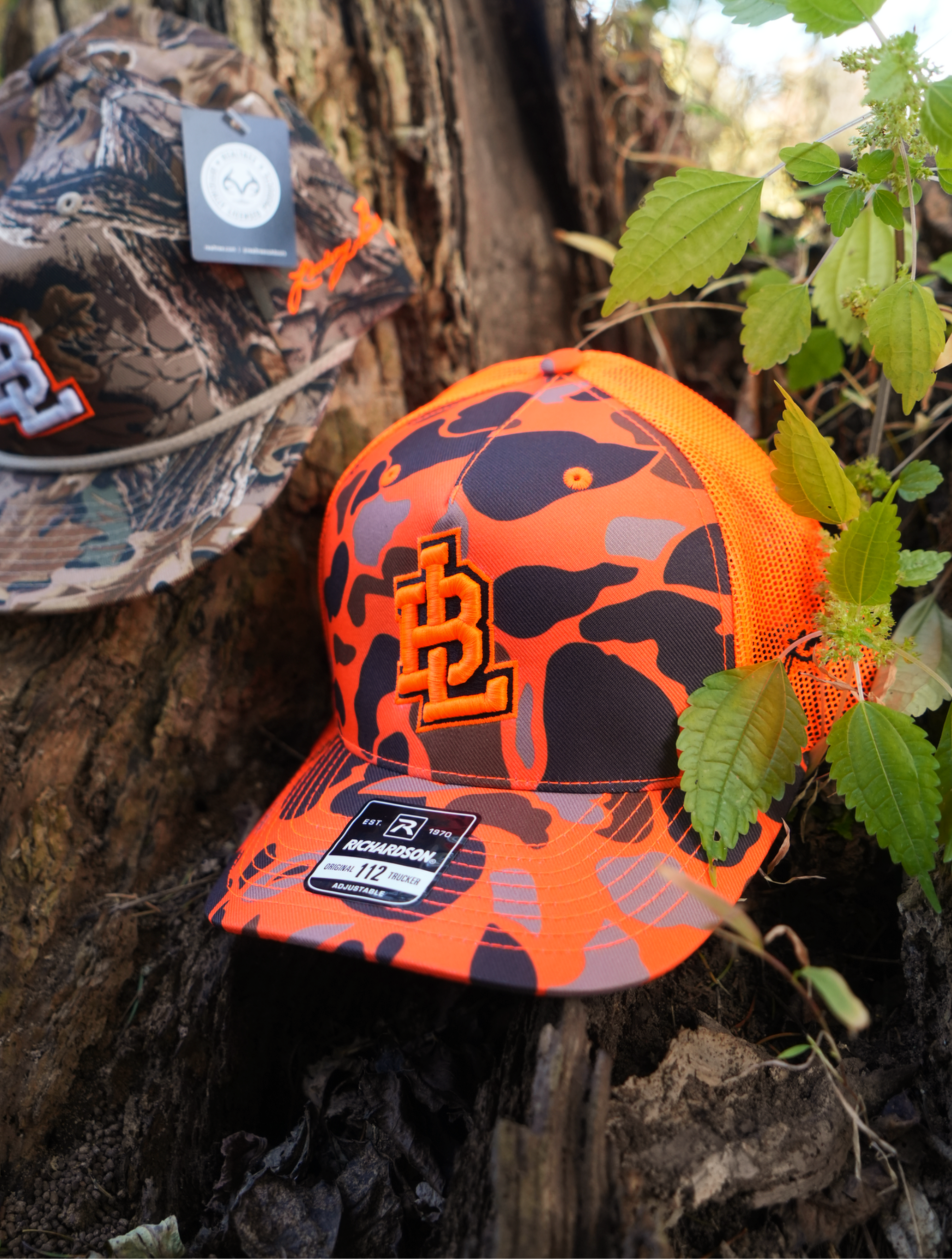 Orange Camo Hat image 0